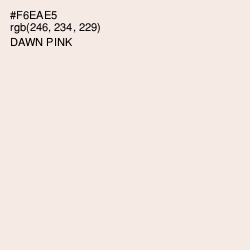 #F6EAE5 - Dawn Pink Color Image